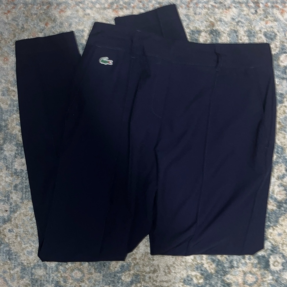 NWOT Lacoste Bermuda Navy golf pants.